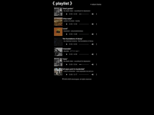 playlist screenshot