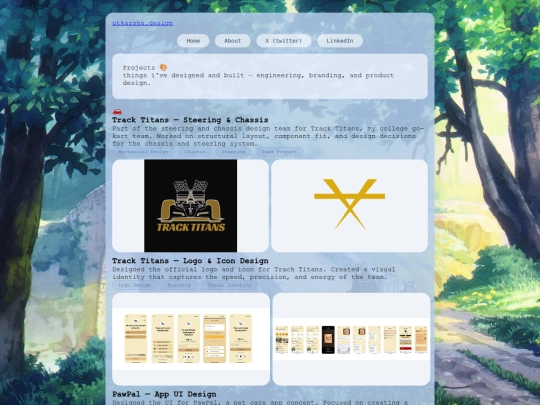 projects screenshot
