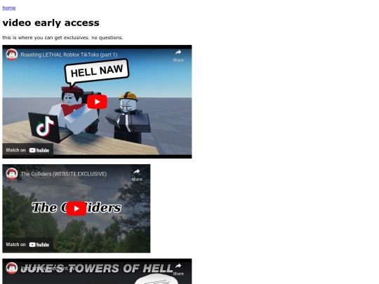 videos screenshot
