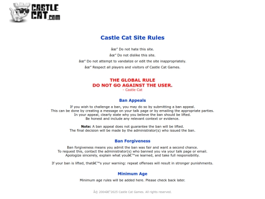 rules screenshot