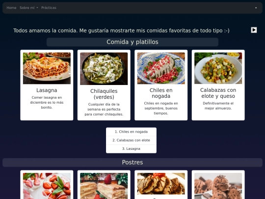 autobiografia/food screenshot