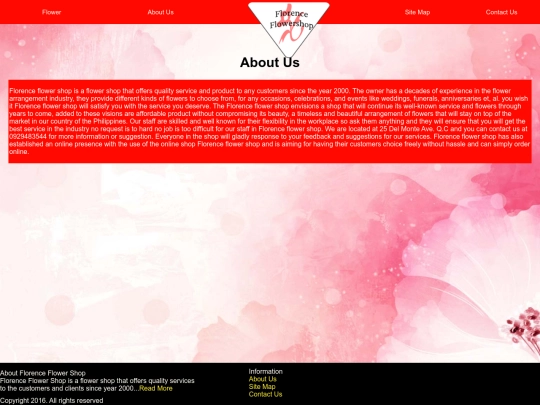 About Us screenshot