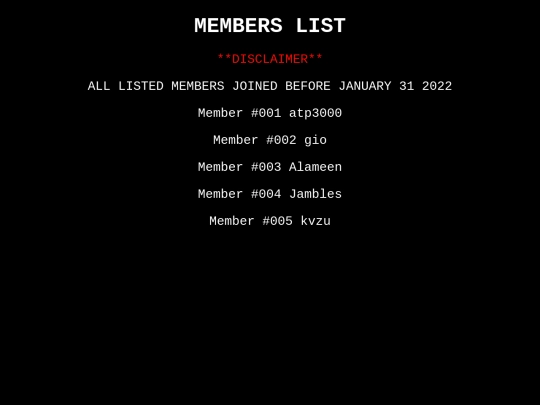 members screenshot