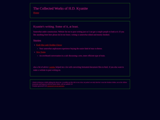 index screenshot