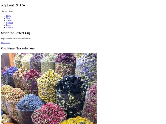 ky leaf/KyLeafCo copy screenshot