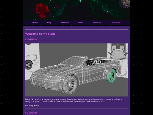 blog screenshot