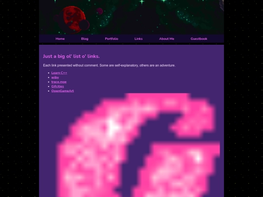 links screenshot
