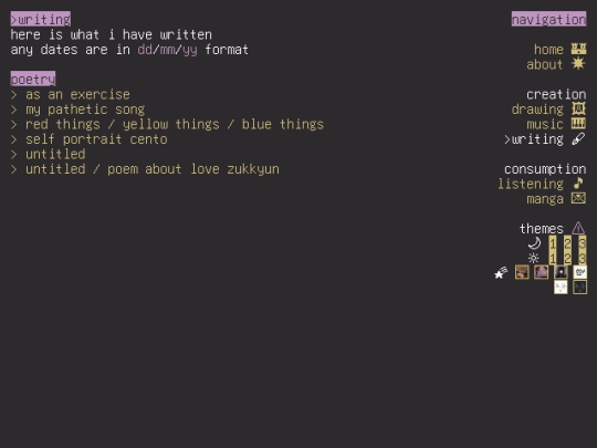 writing screenshot