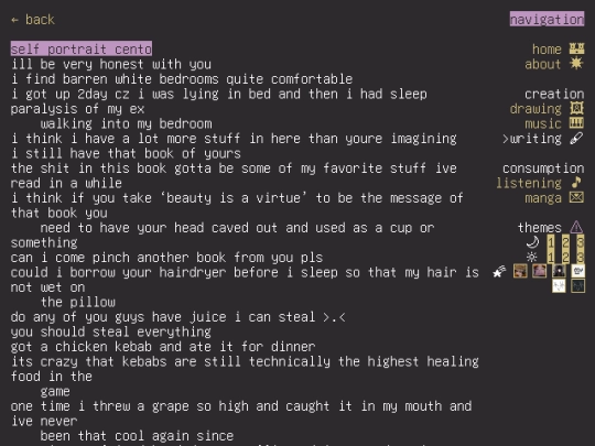 writing/selfportraitcento screenshot