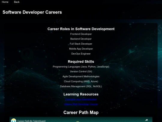 software-developer screenshot