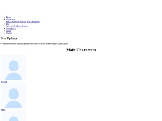 maincharacters screenshot