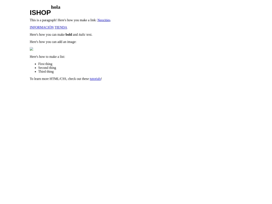 index screenshot