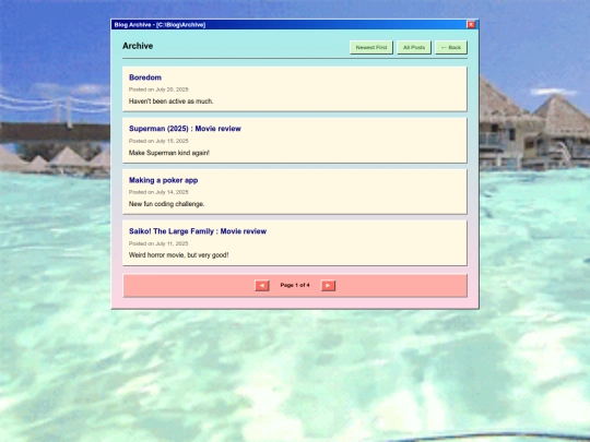 archive screenshot