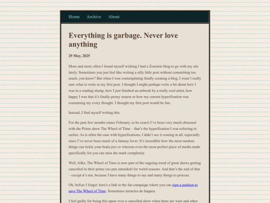 blog/posts/2025-05-29-Everything-is-garbage.-Never-love-anything screenshot