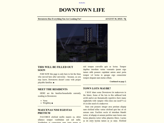 sims2/downtown screenshot