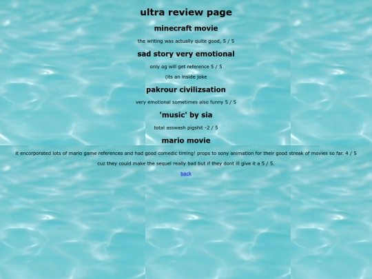 reviews screenshot
