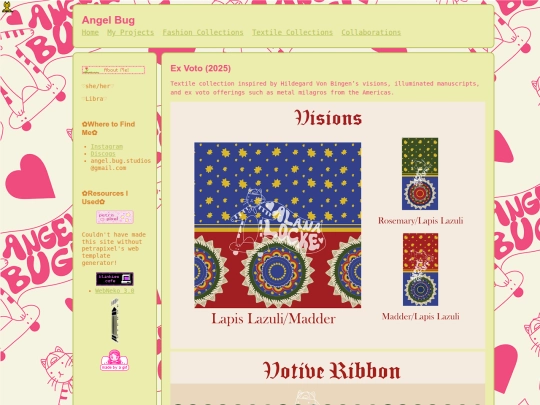 textilepage/ExVoto screenshot
