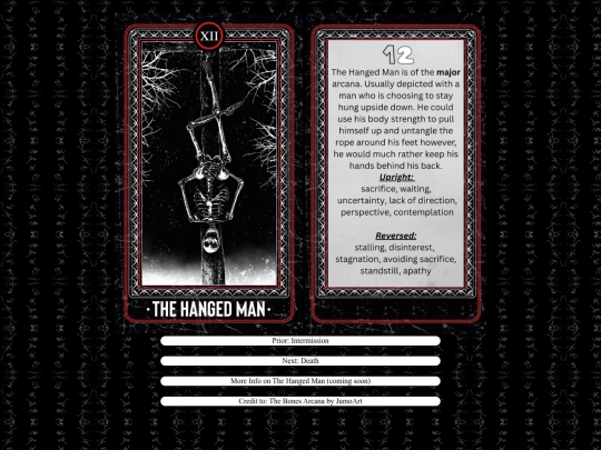 tarot/12hangedman screenshot