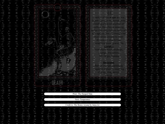 tarot/13death screenshot