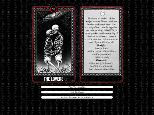 tarot/6lovers screenshot