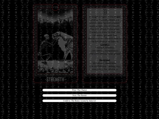 tarot/8strength screenshot