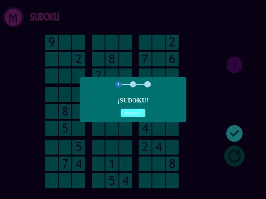 Html/sudoku screenshot