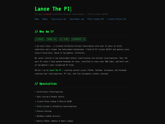 Pages/about screenshot