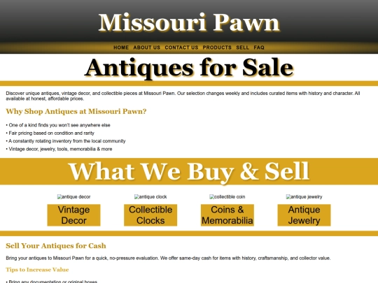 Web Design Class/Team2WebsiteCode/antique screenshot