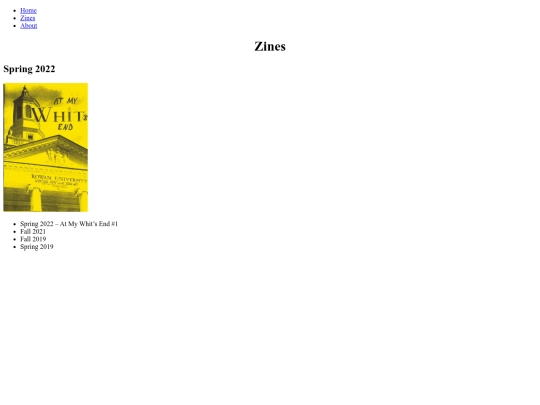 zines screenshot