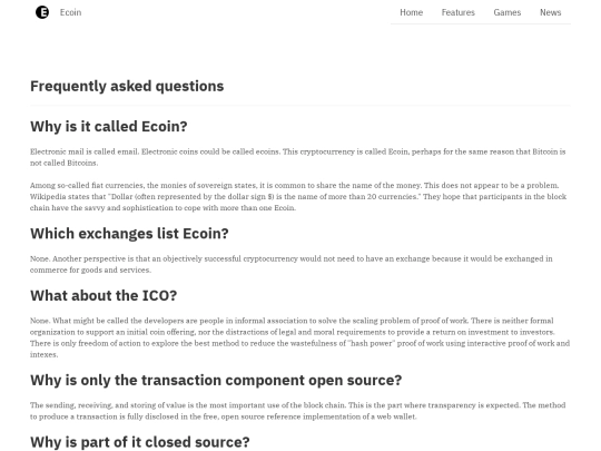 faq screenshot