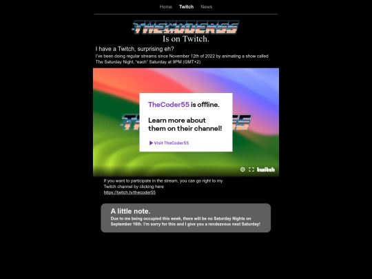Site/Twitch screenshot