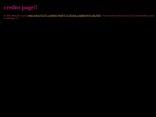 credits screenshot
