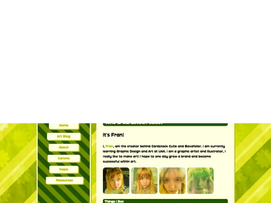 Main Pages/about screenshot
