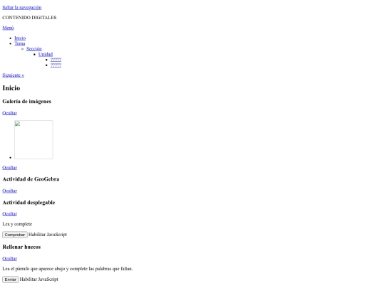 ACTIVIDADES/CONTENIDO DIGITALES screenshot