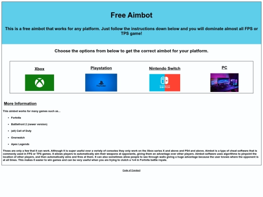 HomePageFA/Free Aimbot screenshot