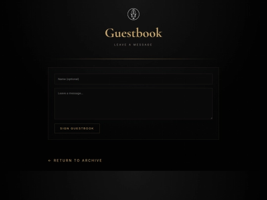 guestbook screenshot