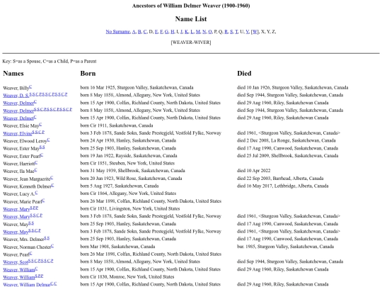 williamancestor/names18 screenshot