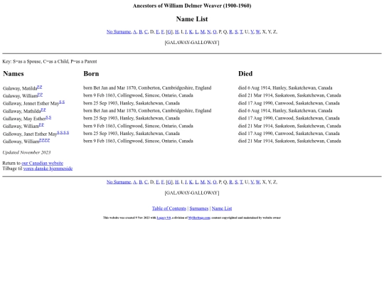 williamancestor/names6 screenshot