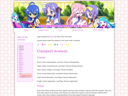 classpect screenshot