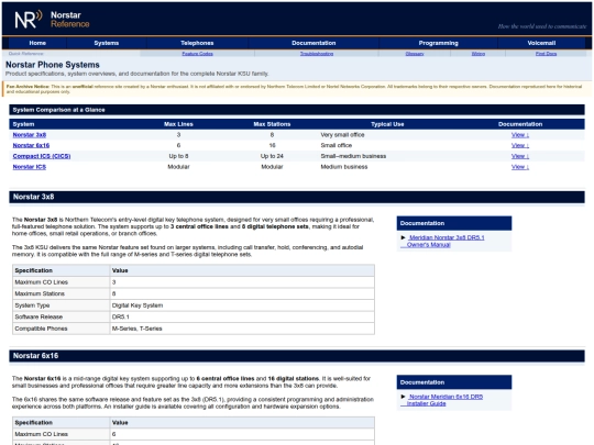systems screenshot