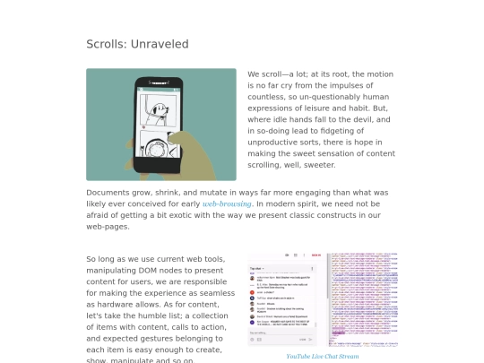 infinite-list screenshot