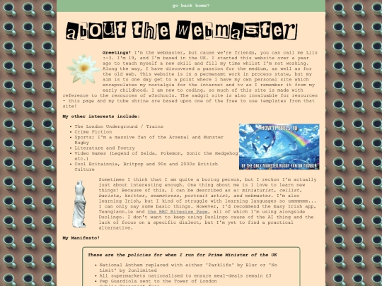 webmaster screenshot