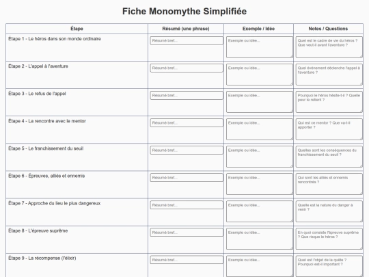 monomythe2 screenshot