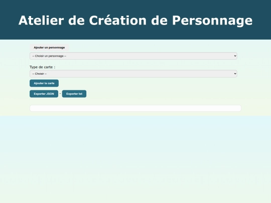 personnage screenshot