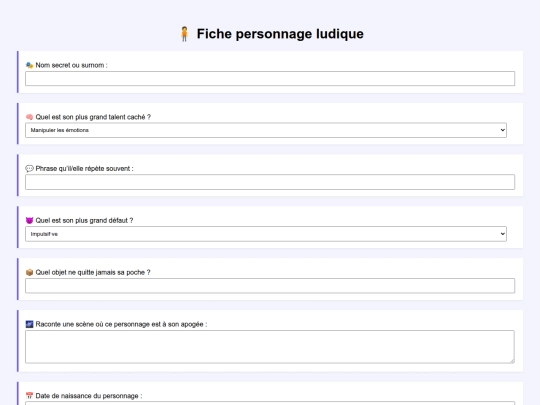 personnages screenshot