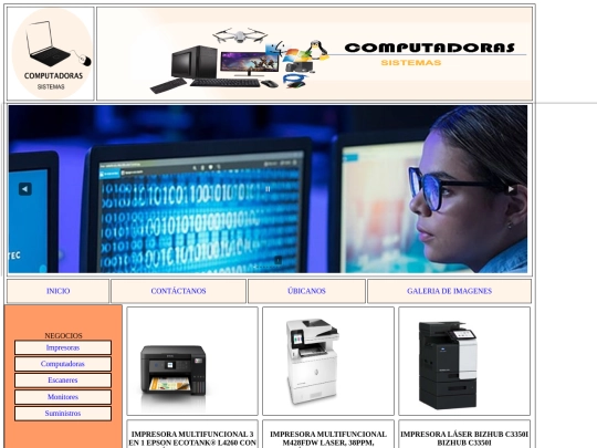 EXAMEN PRACTICO - ROCIO MAYTA/PAGINAS/impresoras screenshot