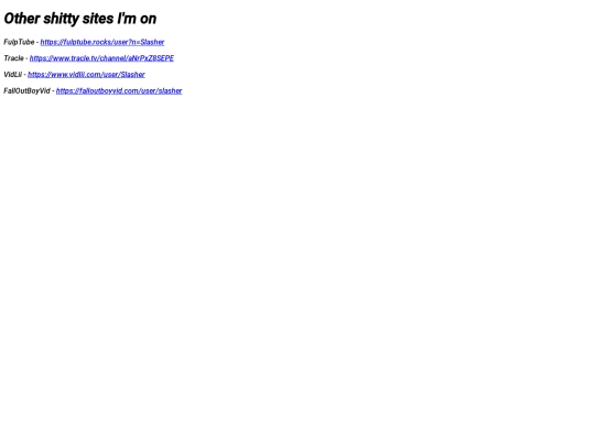 links/videos screenshot