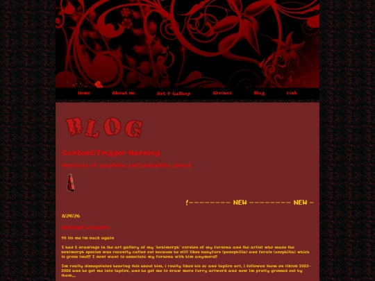 blog/mainpage screenshot