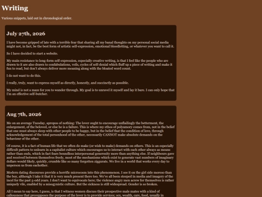 writing screenshot