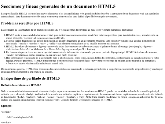 seccionesylineas screenshot
